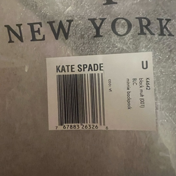 NWT Disney X Kate Spade New York Minnie Mouse Polka Dot Black White Red Backpack - Picture 7 of 11